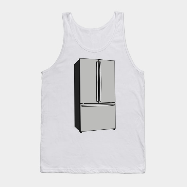 French door refrigerator cartoon illustration Tank Top by Miss Cartoon